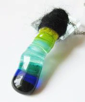 Kék színcuki üvegkukac