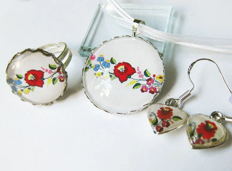 kalocsai mintás szett