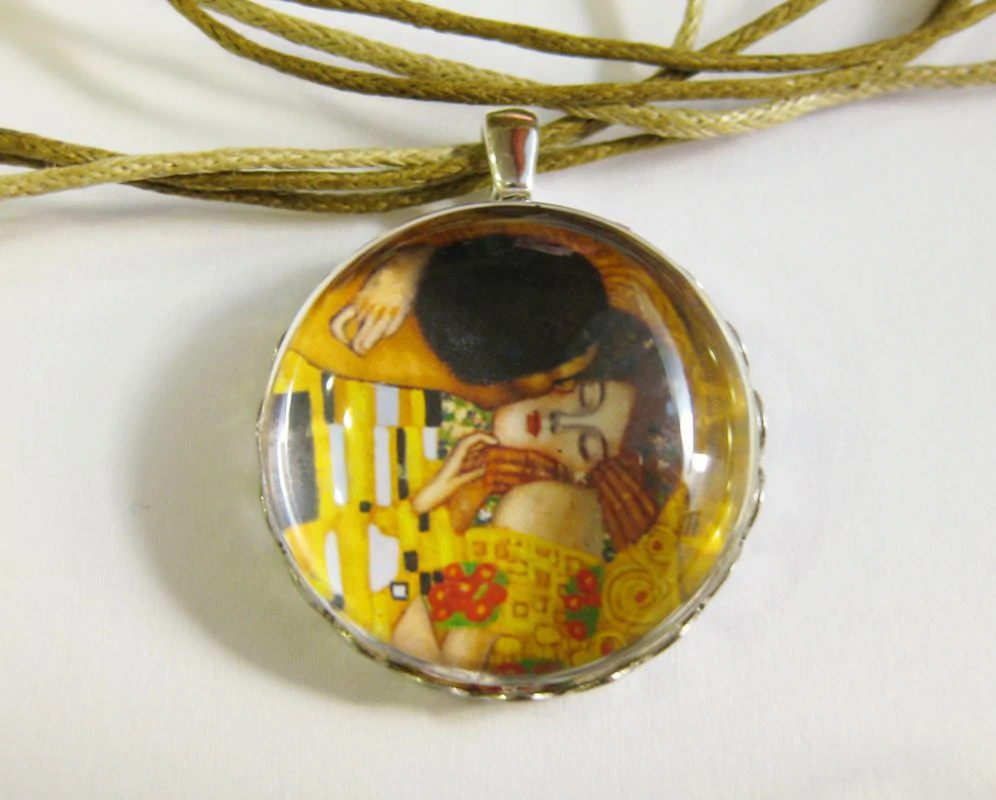 Gustav Klimt- Csók - Medál