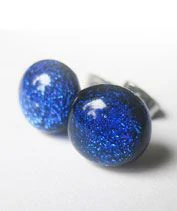 Sötétkék fülbevaló