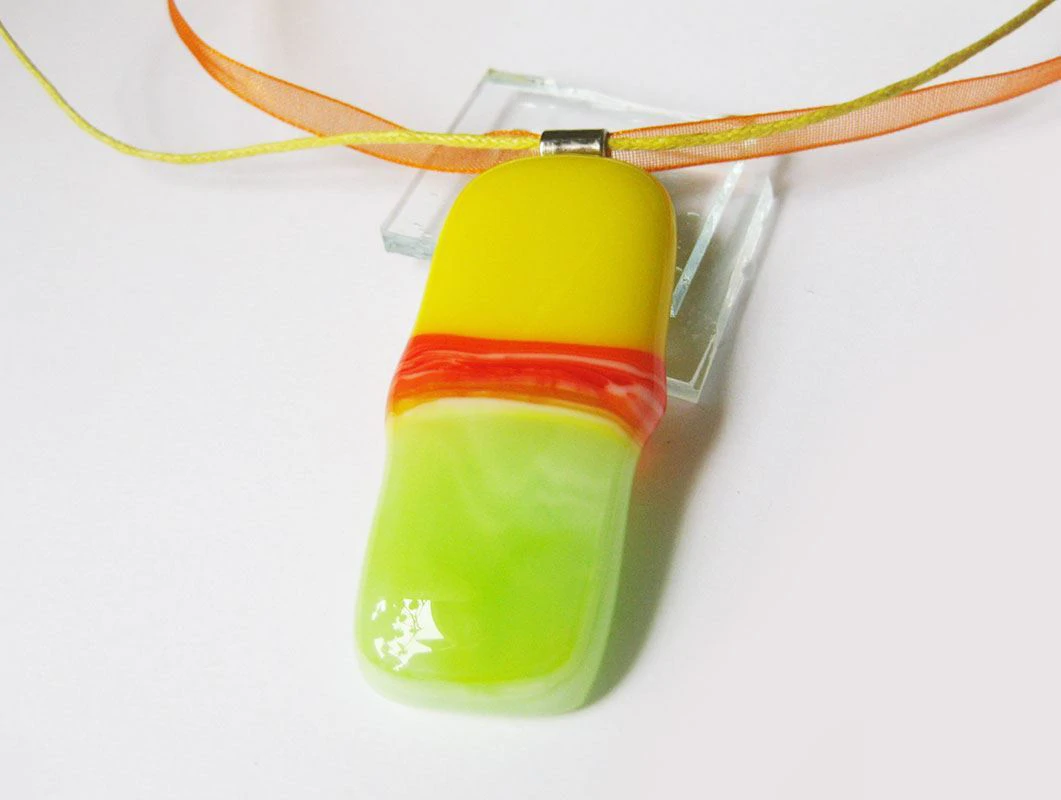 fusing üvegékszer medál