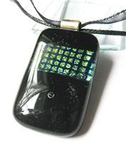 Mátrix üvegékszer medál