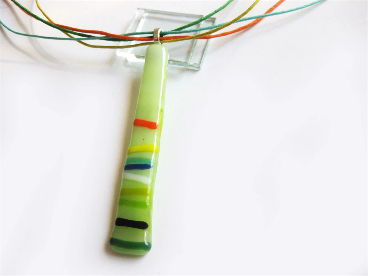 Zöld cukorka üvegmedál