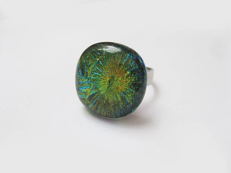 Tavaszi zápor üvegékszer gyűrű