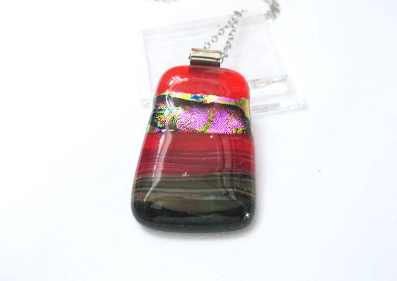 Feine tüze üvegmedál