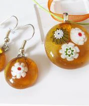 Terine üvegékszer szett