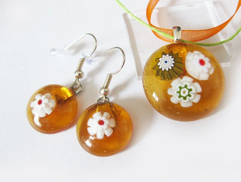 Terine üvegékszer szett