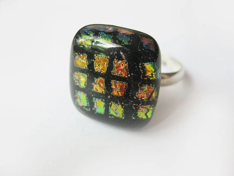 Mátrix üvegékszer gyűrű