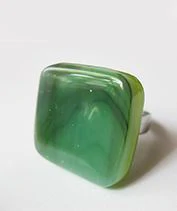 Erdő üvegékszer gyűrű