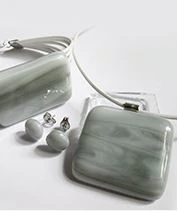 Szürke üvegékszer szett