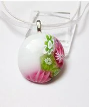 millefiori üvegmedál 