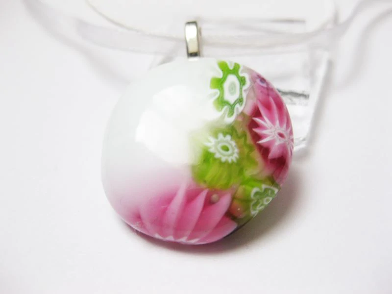 millefiori üvegmedál 