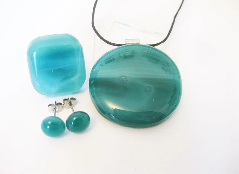 türkiz ékszerszett