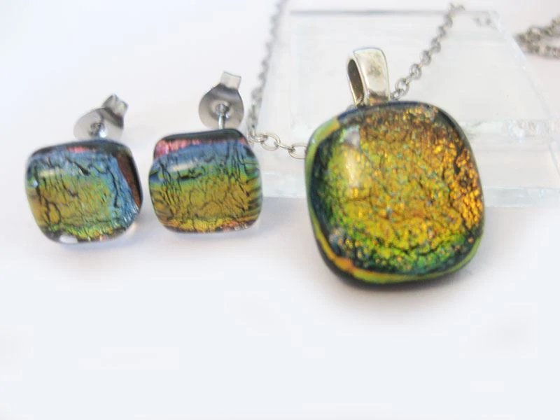 pici üvegékszer szett