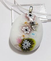 millefiori üvegmedál 