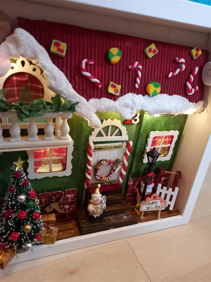 Karácsonyi miniatűr dobozkép