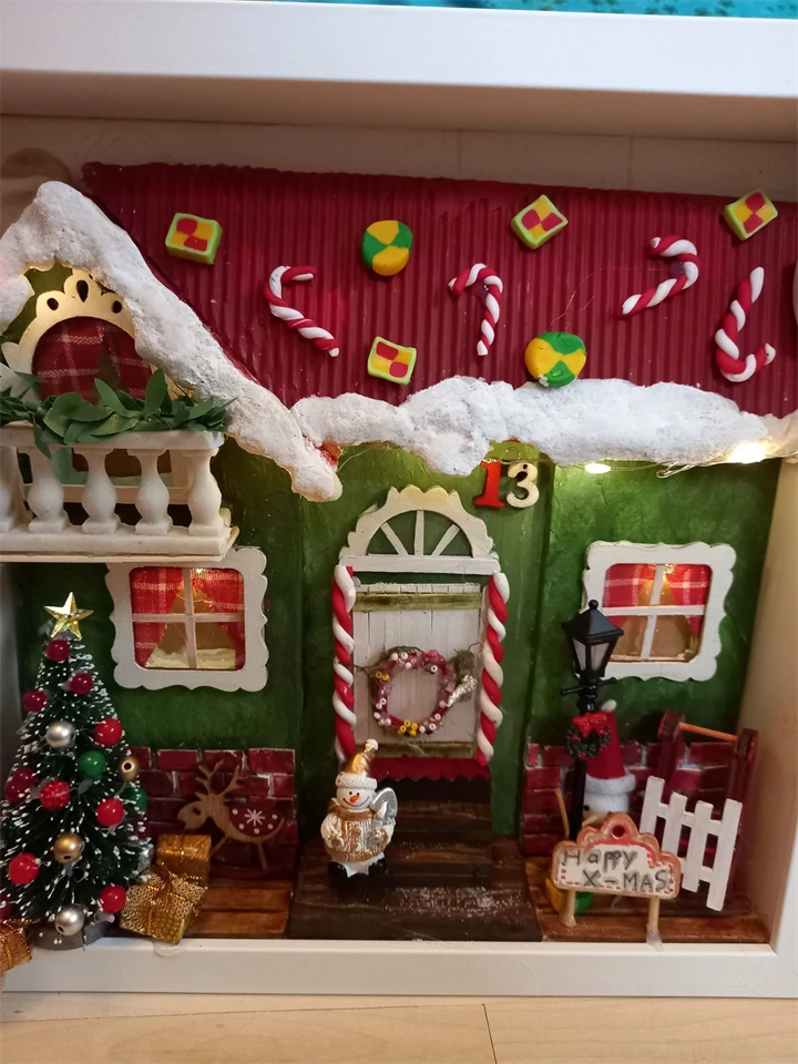 Karácsonyi miniatűr dobozkép