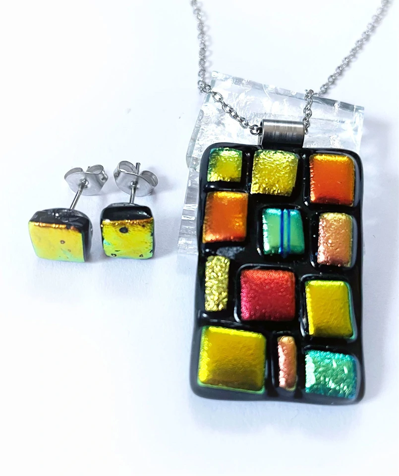 patchwork ékszerszett