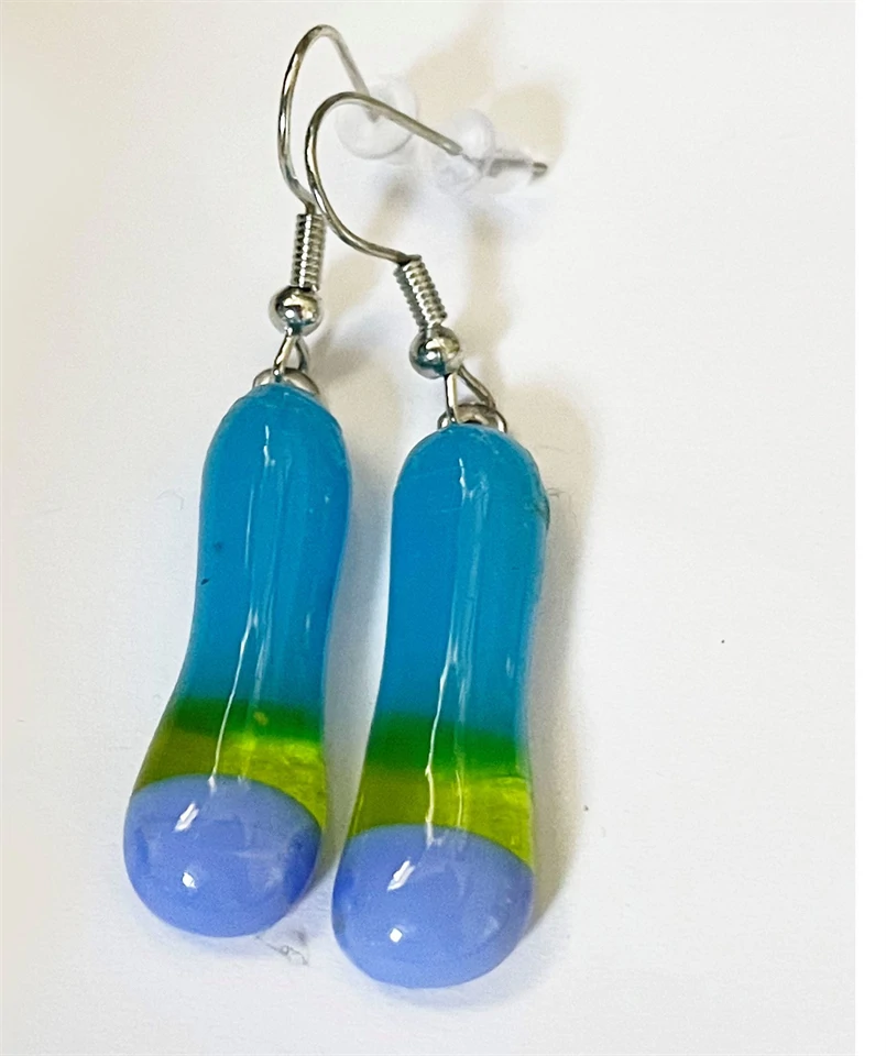 üvegékszer fülbevaló