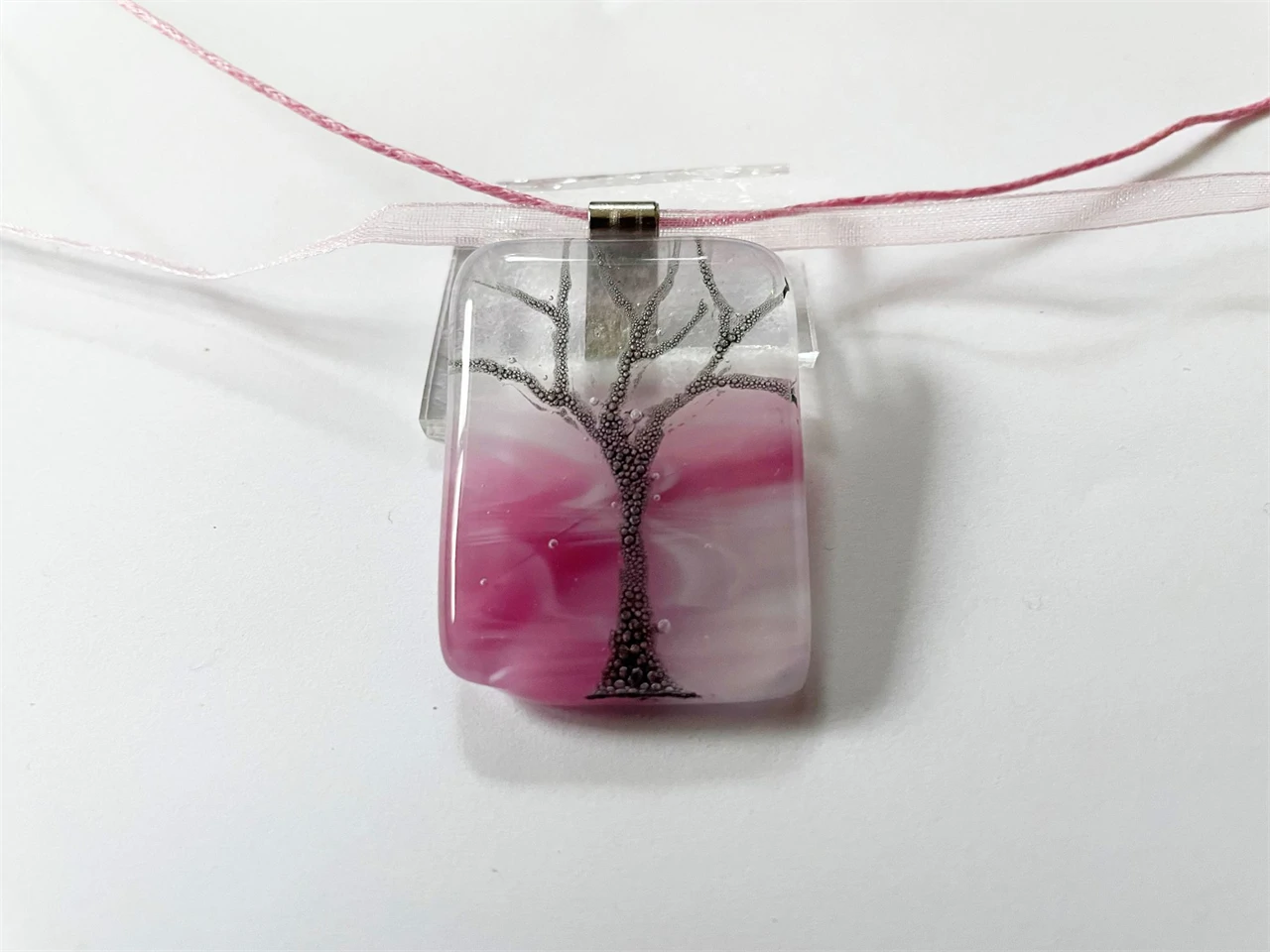 rózsaszín életfa medál