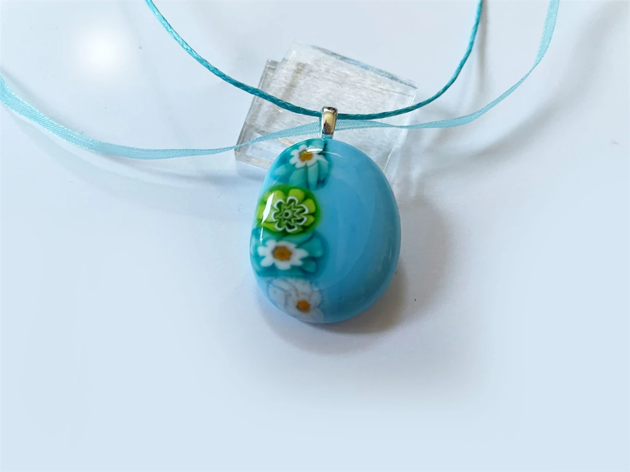 Kék millefiori medál