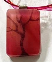 olvasztott üvegékszer, életfa