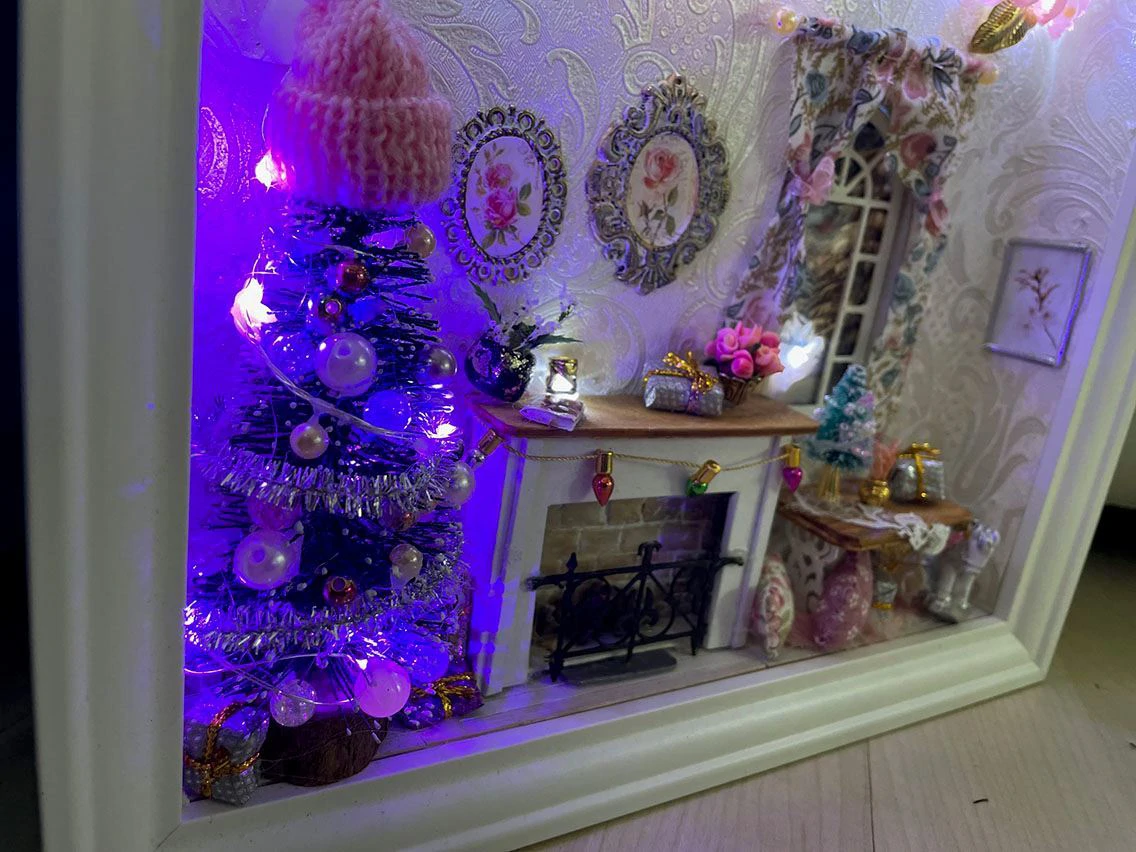 karácsonyi dobozkép