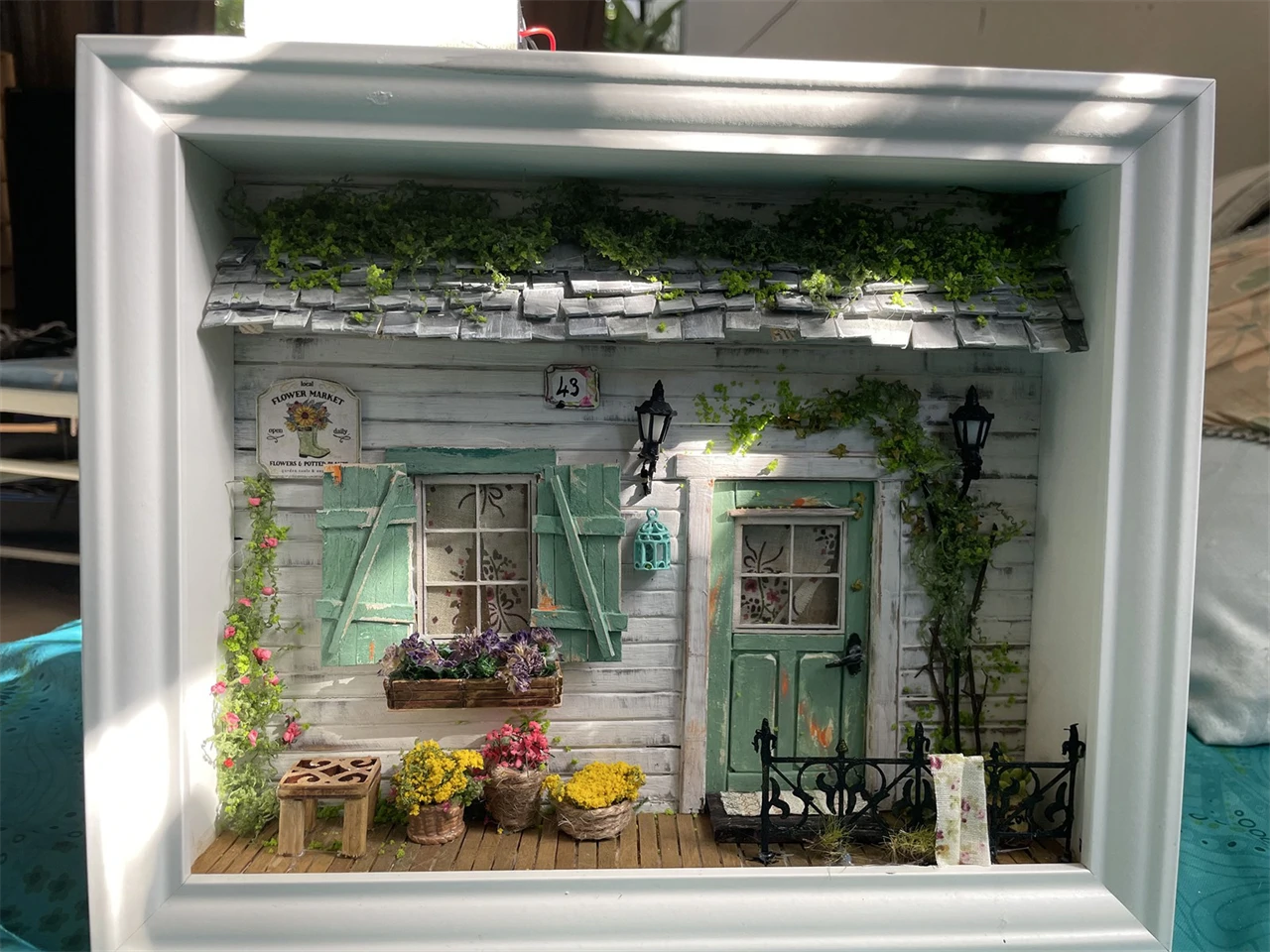 falusi diorama, dobozkép