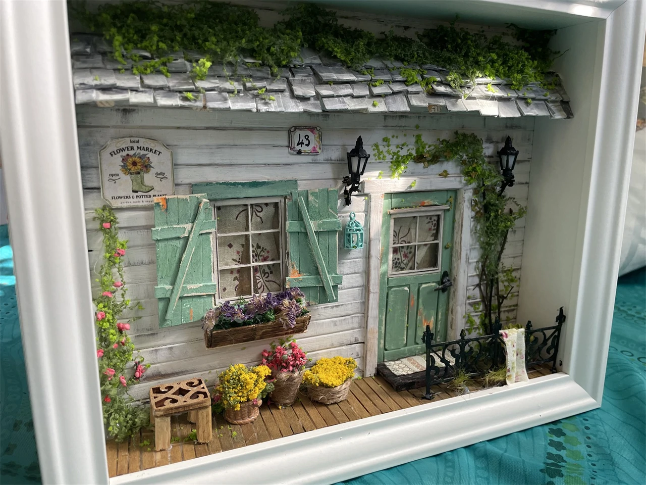 falusi diorama, dobozkép