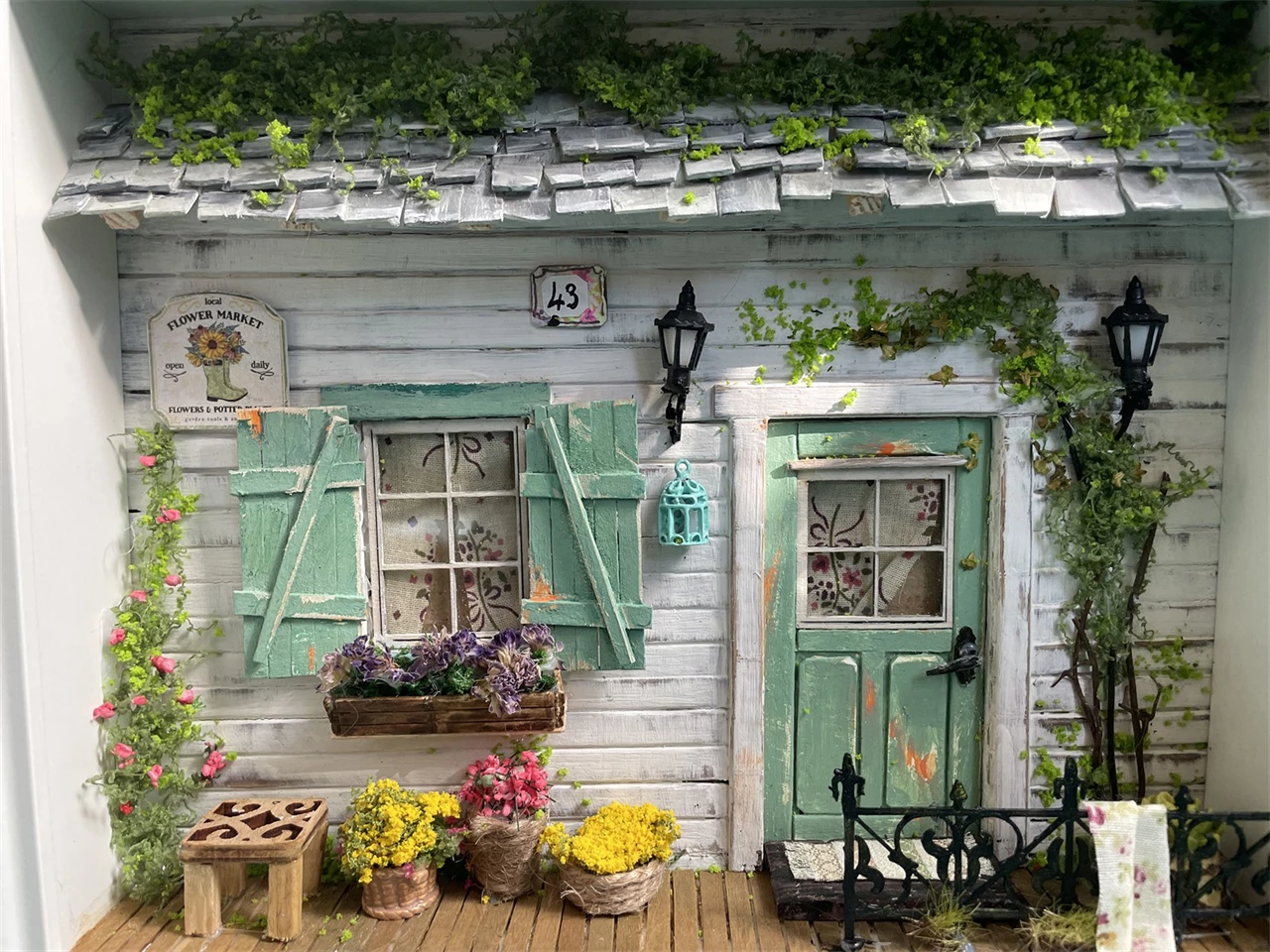 falusi diorama, dobozkép