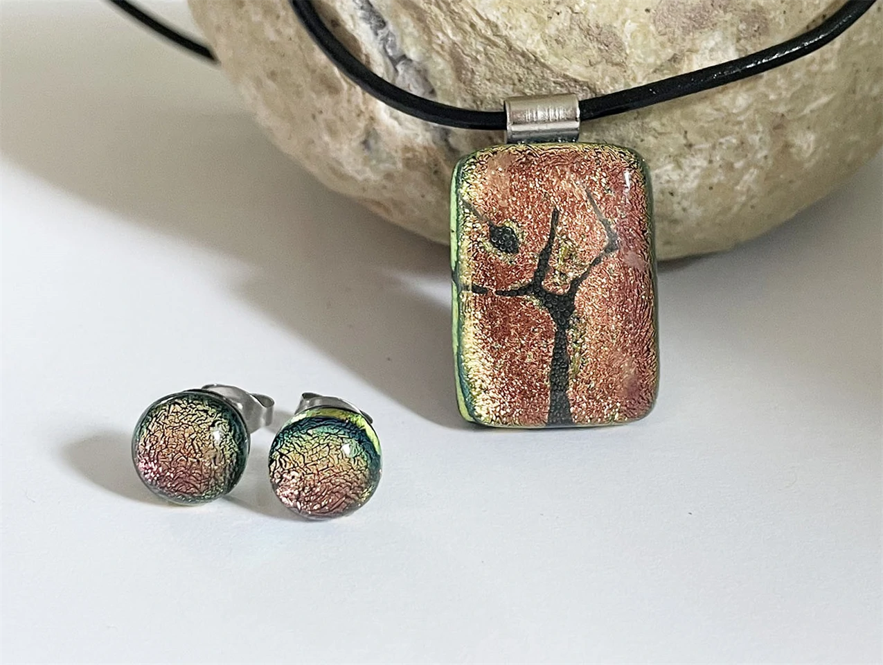 életfa üvegékszer szett 