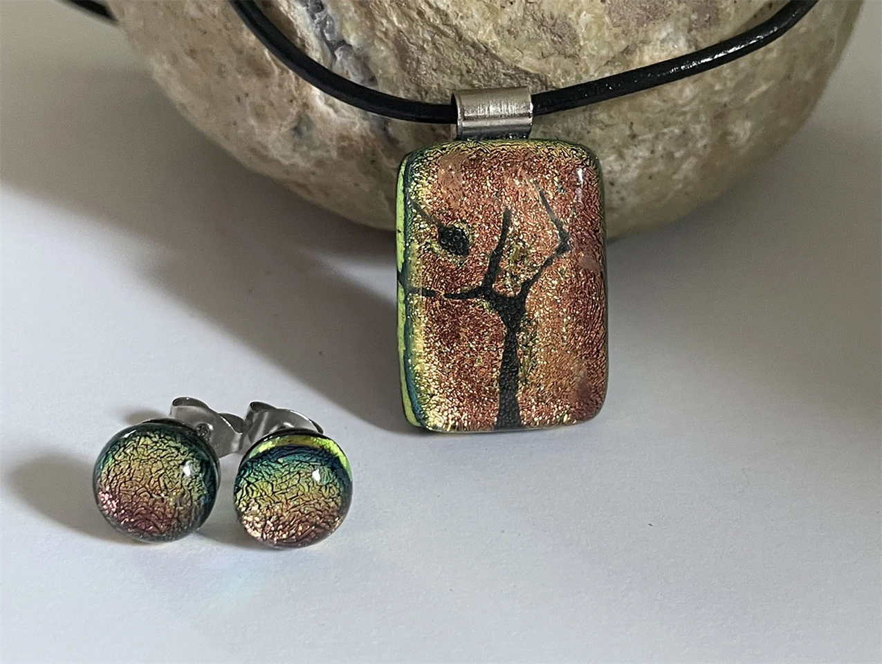 életfa üvegékszer szett 