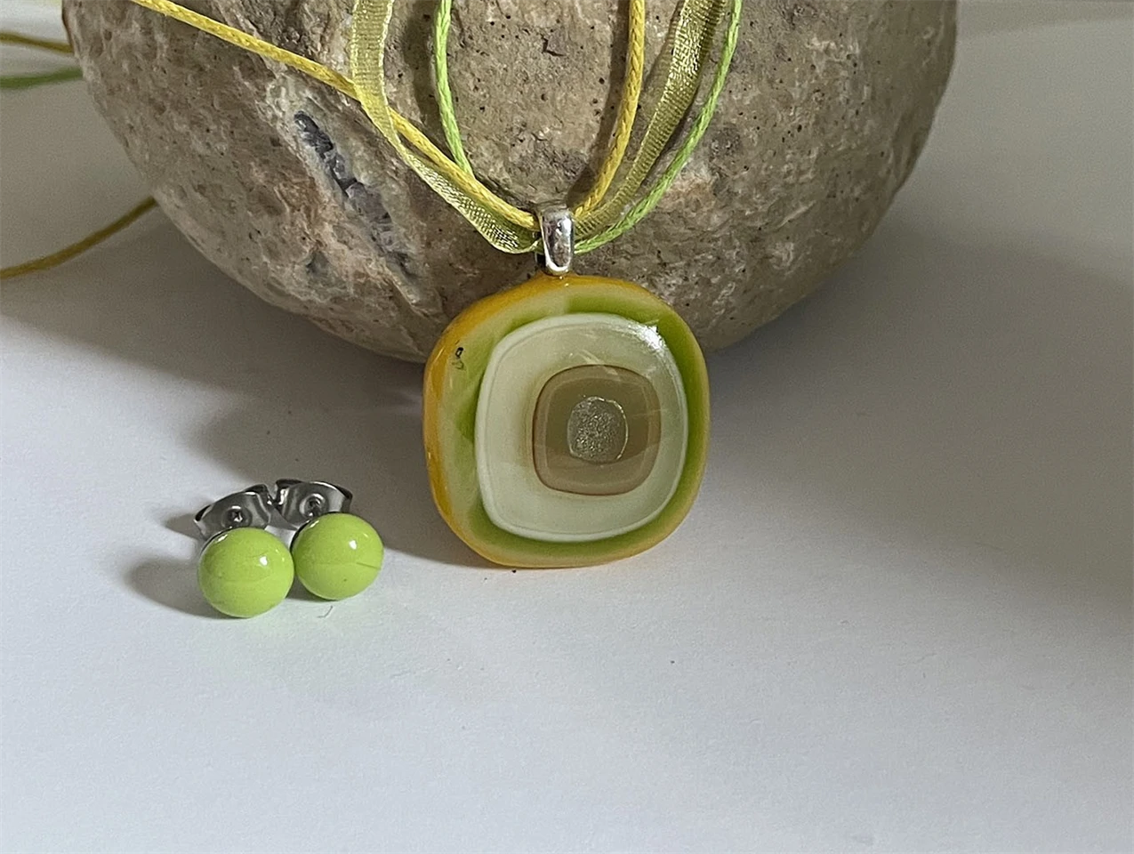 Citrus üvegékszer szett