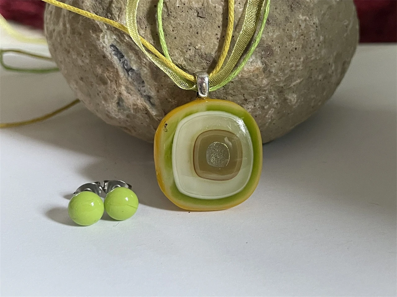 Citrus üvegékszer szett