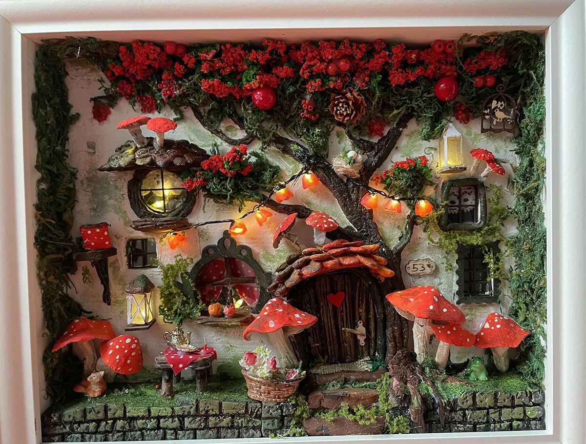 miniatűr dobozkép,gomba