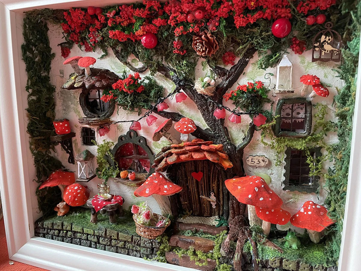 miniatűr dobozkép,gomba