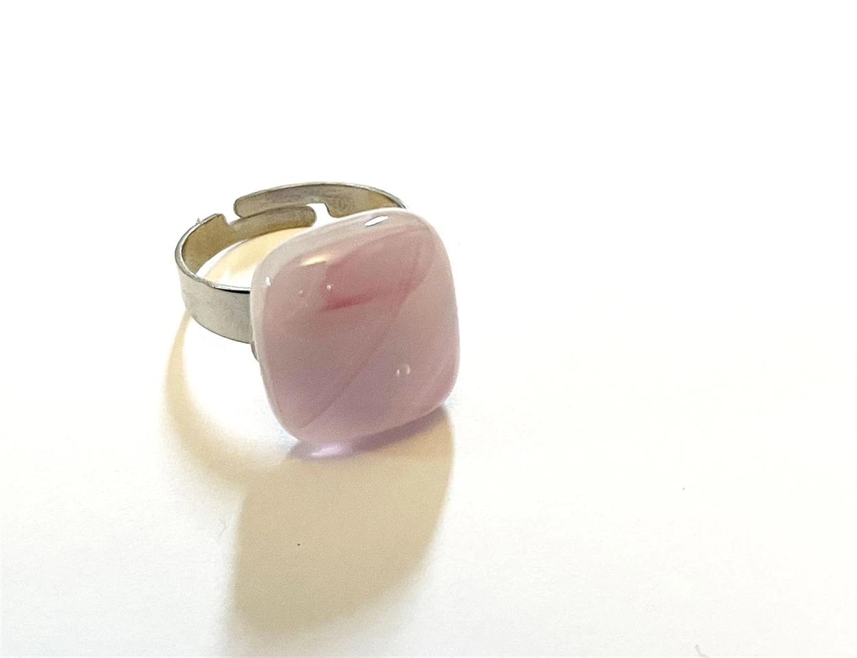 üvegékszer,gyűrű,fusing