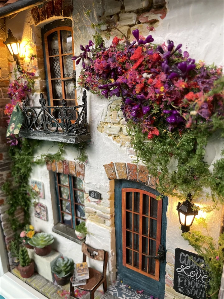 miniatűr dobozkép,francia város