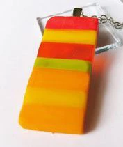 Színes cukorka üvegmedál