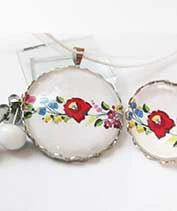 kalocsai mintás szett