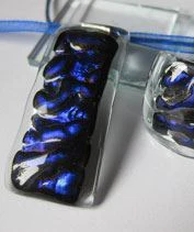 Sötétkék hullámok ékszerszett