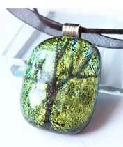 Aranyerdő fája üvegmedál