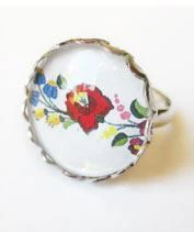 Kalocsai mintás gyűrű