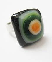 Zöld tükörtojás gyűrű