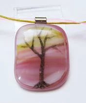 Rózsatündér fája üvegmedál