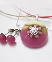 millefiori üvegékszer szett