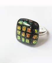 Mátrix üvegékszer gyűrű