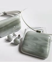 Szürke üvegékszer szett