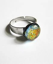 Alkonypír üvegékszer gyűrű