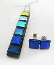 Patchwork üvegékszer szett